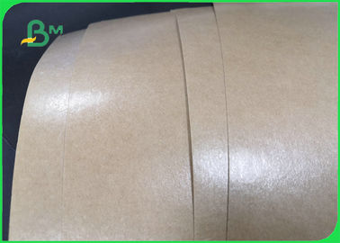 300gsm + 15g Glossy / Matte PE Coating Brown Kraft Paper For Food Trays