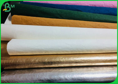 Anti - Aging Light Texture Washed Kraft Fabric For Hand Bags Raw Material