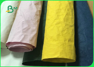 0.3mm 0.55mm 0.8mm Durable Colorful Washable Paper Fabric For Storage Bags