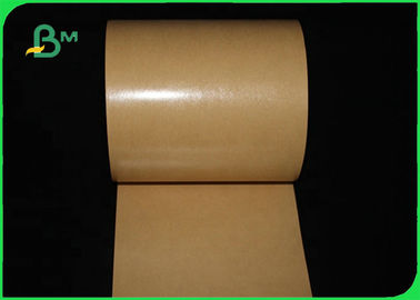 FDA Greaseproof PE Coated Brown Kraft Paper For Tray Package 300gsm 350gsm