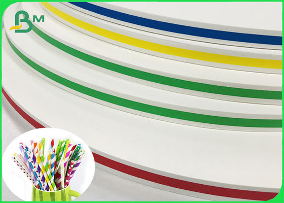 13.5 mm 14 mm Width White Kraft Paper Making Straws FDA Approved