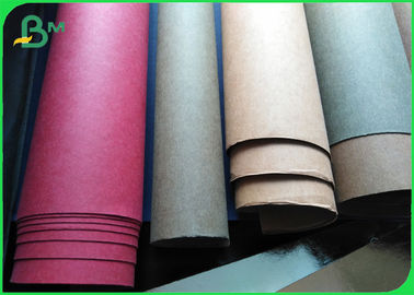 Natural Cellulose Pulp Kraft Paper Fabric Colorful Tear Resistant Paper 0.55mm