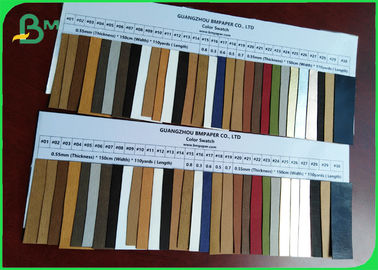 Natural Cellulose Pulp Kraft Paper Fabric Colorful Tear Resistant Paper 0.55mm