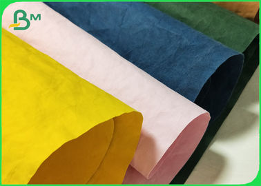 Multicolor Tear Resistance Washable Kraft Paper For Bags Plicated