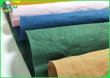 Multicolor Tear Resistance Washable Kraft Paper For Bags Plicated