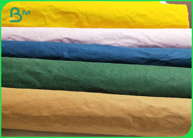 Multicolor Tear Resistance Washable Kraft Paper For Bags Plicated