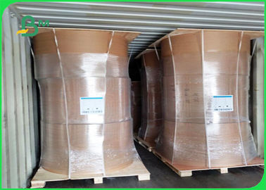 100% Virgin Food Brown Kraft PE Coated Paper 750 / 800 / 900 Rolls OEM Services