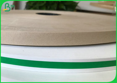 15mm Width 60gsm Pure Color Roll White Kraft Paper For Drinking Paper Straw Tube