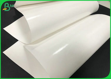 60G + 10G PE Film Wrapping White Kraft Paper Roll 1250mm Width With Food Certified