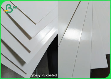 White Base Board For Disposable Ice Cream Paper Cup Pe Coated 210gsm + 15g Pe