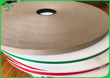 Food Grade Paper Roll Solid Black / Solid Green 15MM Width Slit Kraft Paper For Straw Material