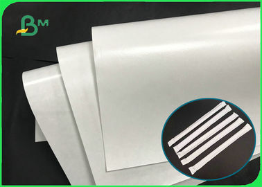 Food Grade 25gsm White Kraft Paper + 10gsm Polyethylene For Wrapping Paper Straw