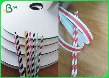 Good Stiffness 60gsm Eco Craft Paper For Straws 15mm White Or Colorful