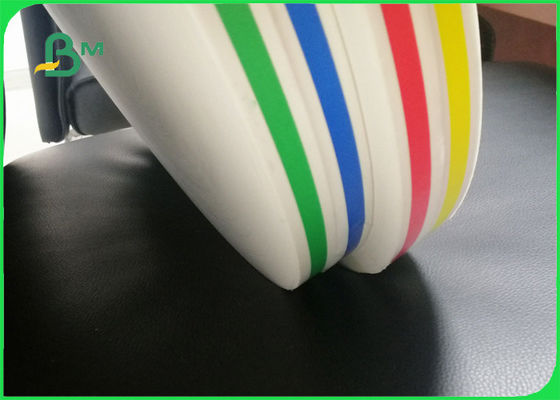 FDA Wave Polka Dot 60gsm Surface Straw Paper Roll For Celebration 15mm