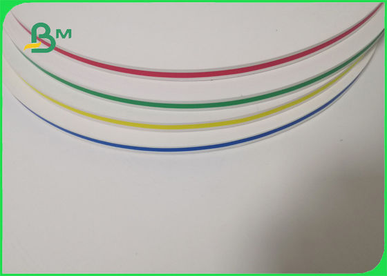 FDA Wave Polka Dot 60gsm Surface Straw Paper Roll For Celebration 15mm