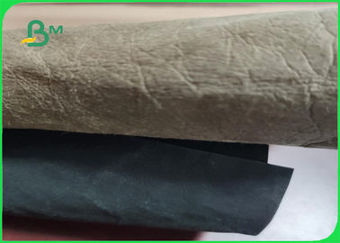 Non - Toxic 0.3mm 0.55mm Printed Washable Kraft Paper For DIY Bags