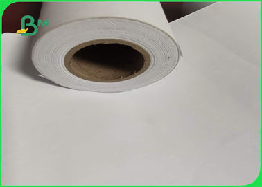 Moisture Proof Uncoated 80gsm Inkjet Bond Plotter Paper Roll 60&quot;