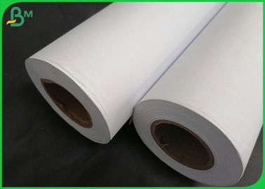 80g White Color CAD Plotter Bond Paper Roll For Engineering Drawing