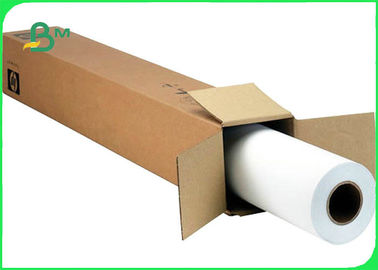 20lb 24 Inches * 50yds Inkjet White Uncoated Bond Paper Roll For CAD plotting