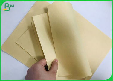 Biodegradable Bamboo Pulp Paper 70g 90g Brown Packaging Paper For Food Wrapper