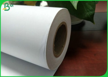 Eco - Friendly 100m 150m High Whiteness CAD Plotter Paper For Inkjet Printing