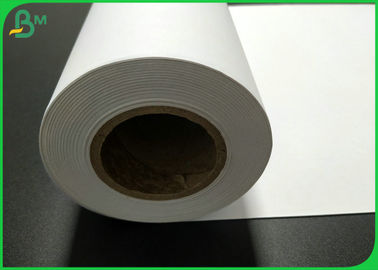 Eco - Friendly 100m 150m High Whiteness CAD Plotter Paper For Inkjet Printing