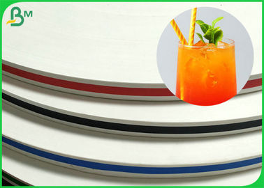 Biodegradable 15mm Stripe Straw Paper For Making Colorful Drinking Straw