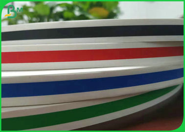 Biodegradable 15mm Stripe Straw Paper For Making Colorful Drinking Straw