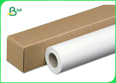 Plain White 60gsm 70gsm Matte Inkjet Plotter Pattern Paper Roll For Cutting Room