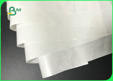 Food Grade 30gr - 120gr PE laminated White Kraft Paper Rolls  For Packaging