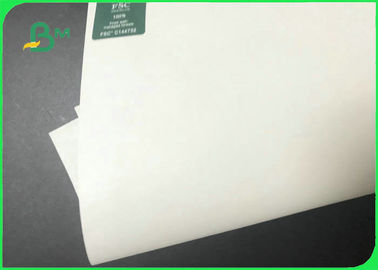 Hard Strength 80gsm - 120gsm 610 * 860mm White Kraft Paper In Roll For Bags