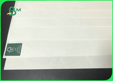 Hard Strength 80gsm - 120gsm 610 * 860mm White Kraft Paper In Roll For Bags