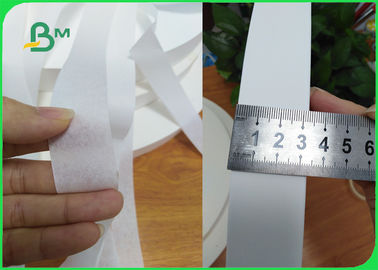 Food Safe Compostable 28gsm White Straw Pipe Wrapping Paper 35mm Rolls