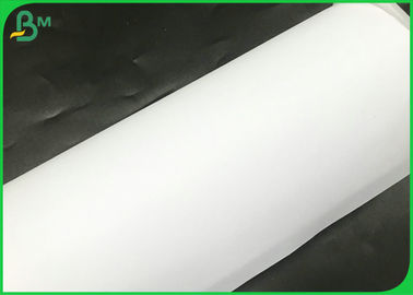 63 Inch * 180 Meters 50gsm 60gsm White Grament Plotting Paper 20kg / Roll For Cutting Room