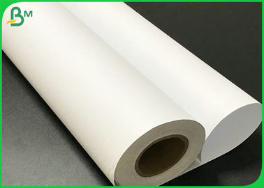 63 Inch * 180 Meters 50gsm 60gsm White Grament Plotting Paper 20kg / Roll For Cutting Room