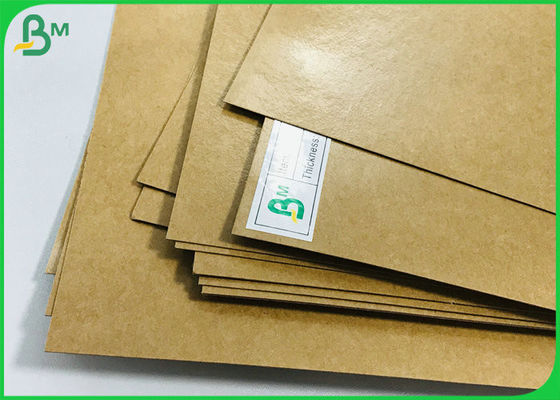 Hard Density Packaging Paper Board 90g To 450g PE Coated Brown Kraft Liner Sheets