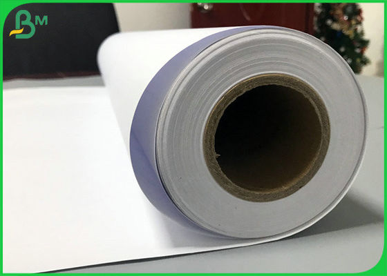 White Rollo Garment Cutting Plotter Paper 50gsm 60gsm With 160cm / 180cm Width