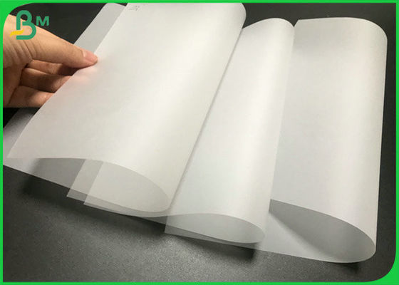 Food Grade Translucent 73g 83g White Plotter Tracing Paper Roll For CAD Drawing