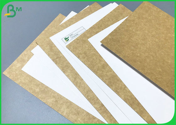 High Bulk White Coated Unbleached Kraft Cardboard Sheets For Food Grade Wrapping Box