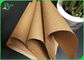 70g - 150g Uncoated Unprinted Brown Jumbo Roll Kraft Paper For Gift Wrapping