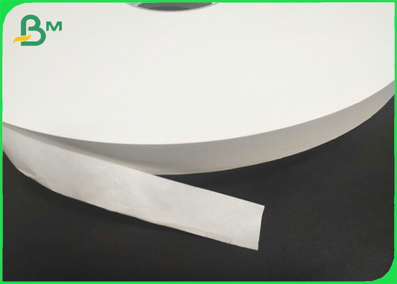 Degradable FDA Approved 24gsm 28gsm White Kraft Paper Roll For Packing Straws