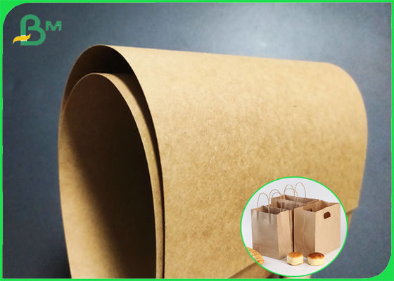 135gsm 400gsm Recyclable Brown Kraft Paper Roll For Packing Food