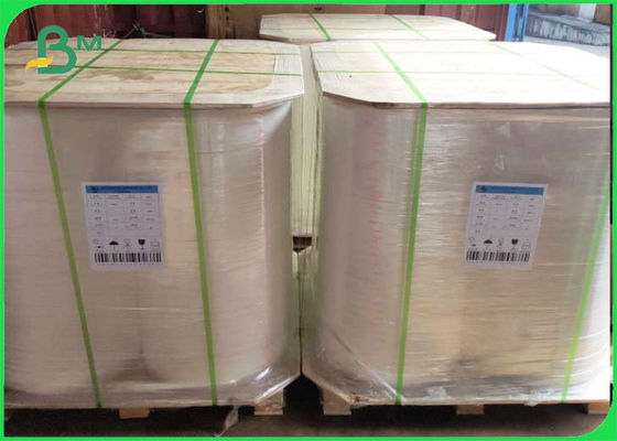 White Thin Straw Wrap Paper 28gsm Perfect Paper Packaging For Straws