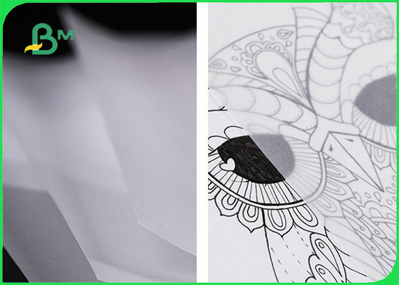 53gsm 63gsm White Tracing Paper / Transfer paper For Inkjet Printing