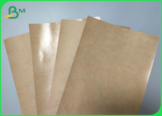 Waterproof Greaseproof EU Approved Poly Coated Brown Craft Paper For Packing fried Food