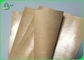 Waterproof Greaseproof EU Approved Poly Coated Brown Craft Paper For Packing fried Food