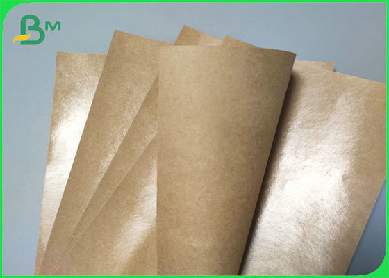 Waterproof Greaseproof EU Approved Poly Coated Brown Craft Paper For Packing fried Food