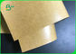 Greaseproof Coated Kraft Paper Board 250gsm + 12PE For Lunch Food Container