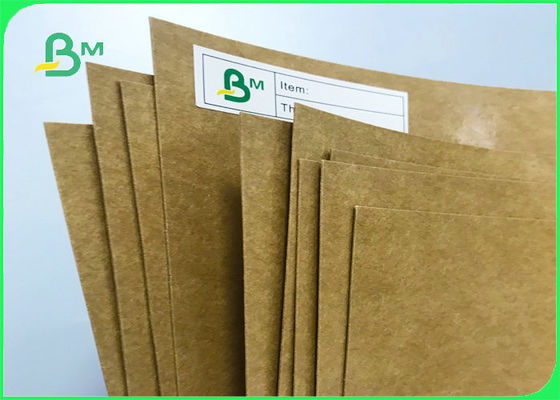 Waterproof Single Side 350GSM + 18G PE Coated Kraft Paper For Food Packaging