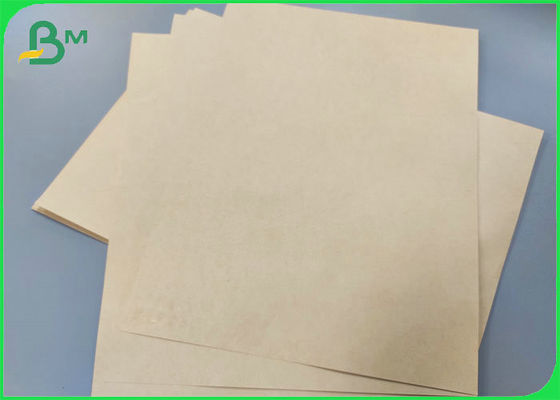 FDA Approved 80sm 120gsm Unbleached Kraft Paper Bamboo Pulp Food Packaging Paper